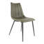 Ensemble de deux chaises d'appoint en similicuir vert foncé-758704991