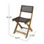 Chaise de patio bistro Rolston-60223971