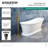 Kingston Brass Aqua Eden 67-Inch Acrylic Oval Single Slipper Pedestal Tub with Drain (No Faucet Drillings)