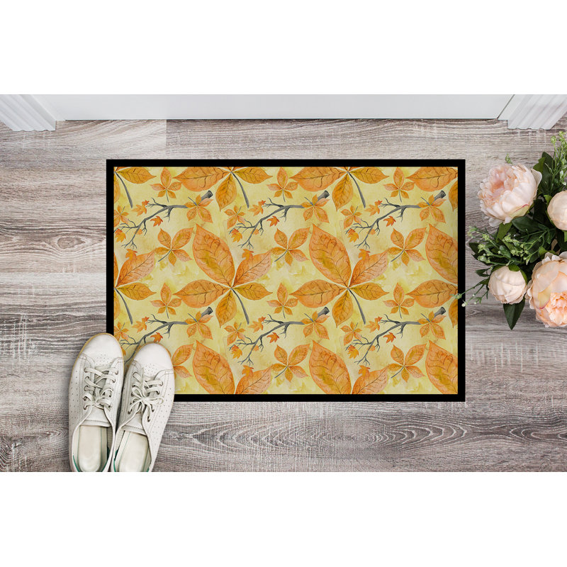 Branches 27 po x 18 po tapis de porte extérieur antidérapant, Rectangulaire : 18 po x 27 po