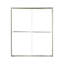 60" W x 74.75" H Frameless Rectangle Sliding Shower Kit with Towel Bar and Base Included-804781413