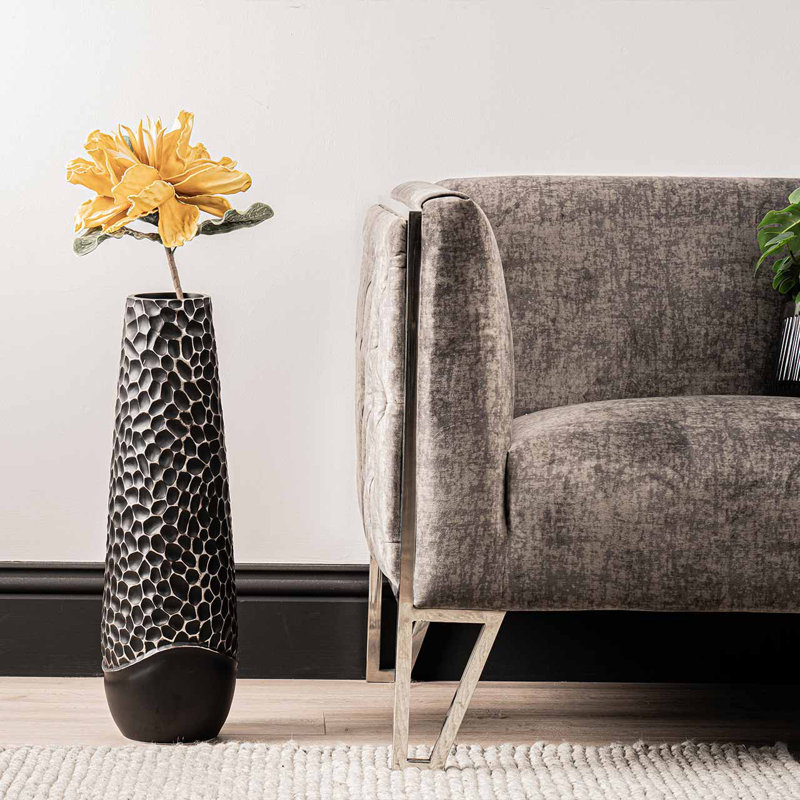 Modern Polyresin Vase for the Living Room Decor, Fancy Decorative Vase, 61cm H x 19cm W x 19cm D