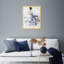 Splash for Tonight, Floral Dress Girl Modern - reproduction d'art murale encadrée pour la chambre à coucher-72509049-72509043