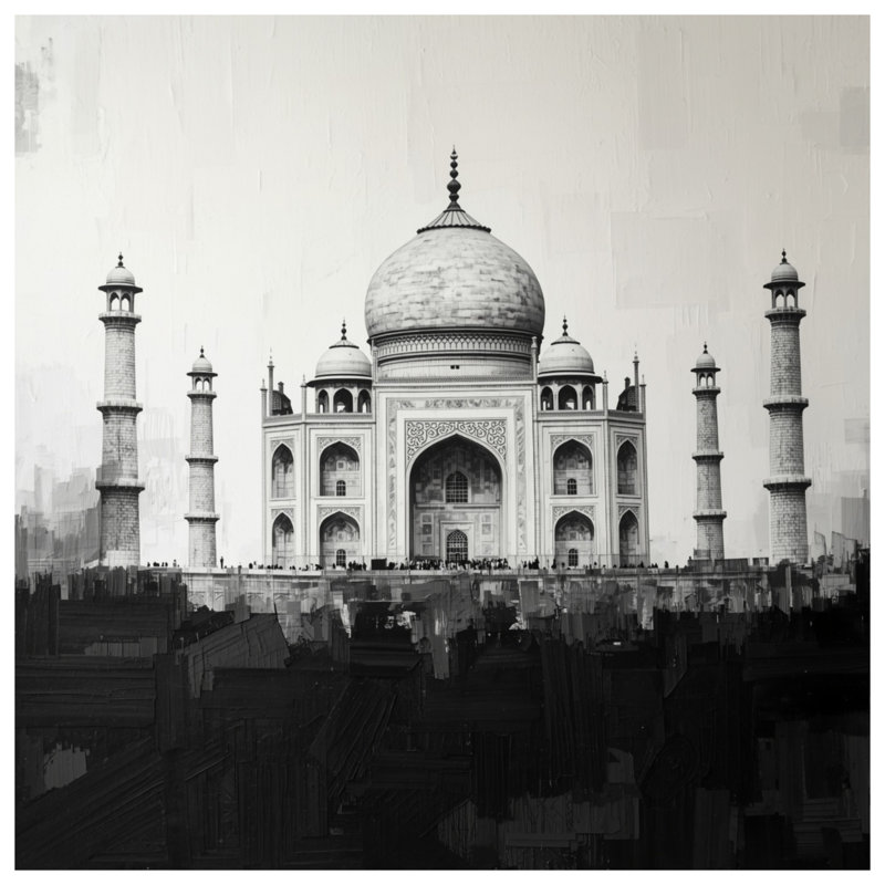 Coussins décoratifs Taj Mahal, 18 x 18 pouces