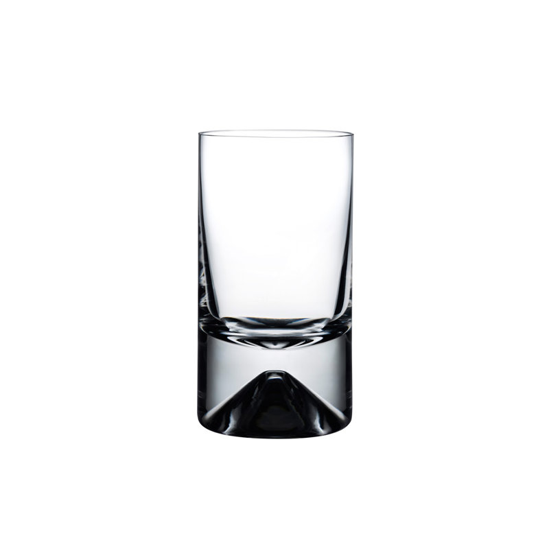No.9 Set of 4 Lead Free Crystal Low Ball Glasses 10 oz.