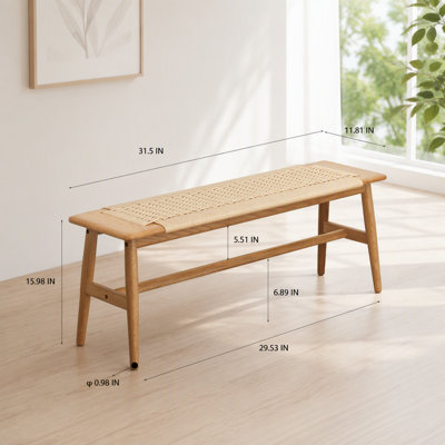 Banc de salle à manger naturel