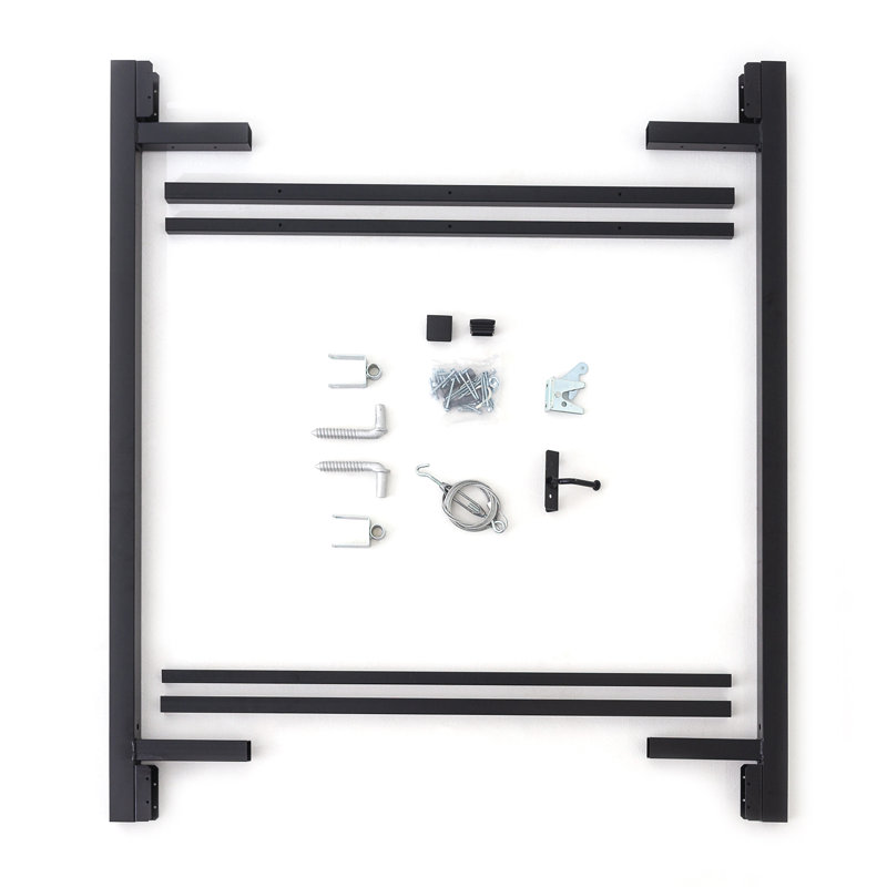Ensemble de barrières pleine grandeur de taille moyenne ajustable-ajustable A-Gate (convient pour une ouverture de 36 à 72 po)
