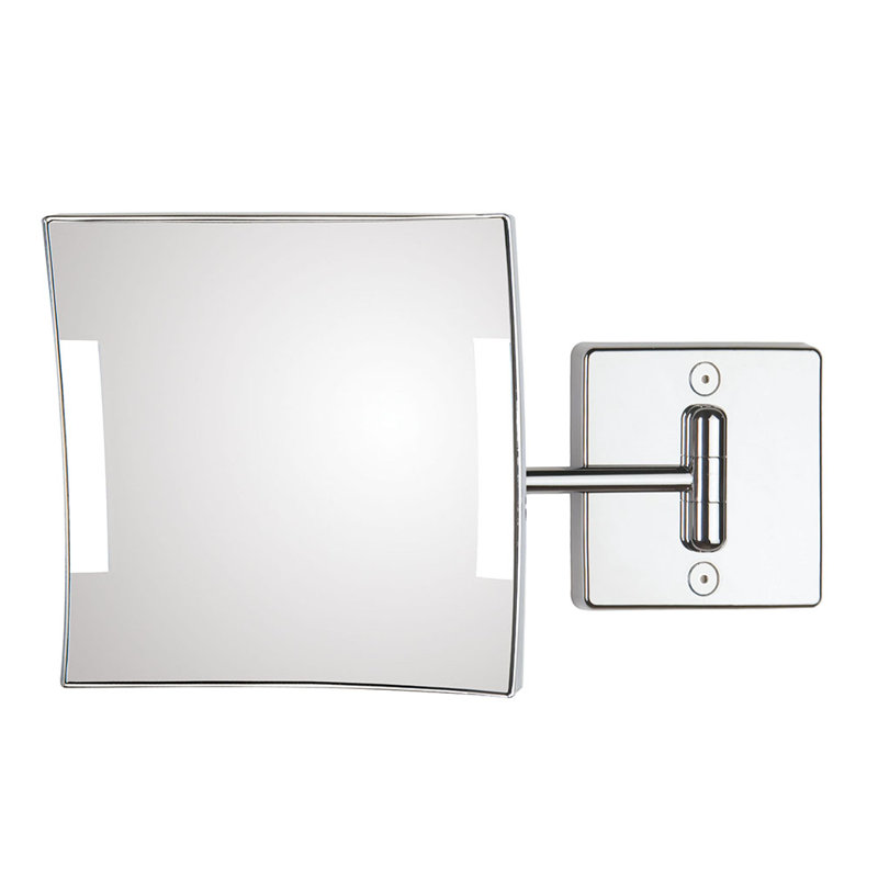 Quadrolo Flat Metal Lighted Wall Mirror