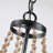 Peaslee 4 - Light Regina Scalloped Wood Bead Flush Mount