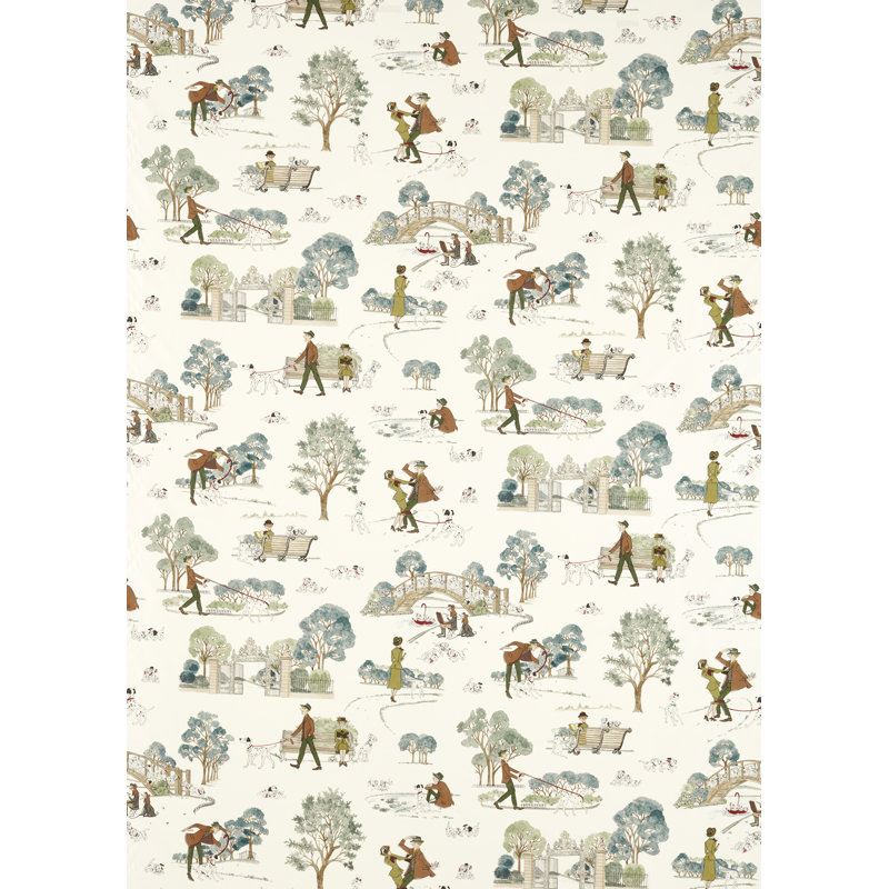 101 Dalmatians Fabric, Breeze Blue