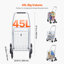 Chariot pliable 45L avec roues d'escalier