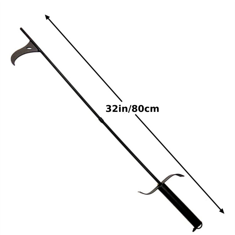 2PC Log Grabber Steel Fireplace Tool