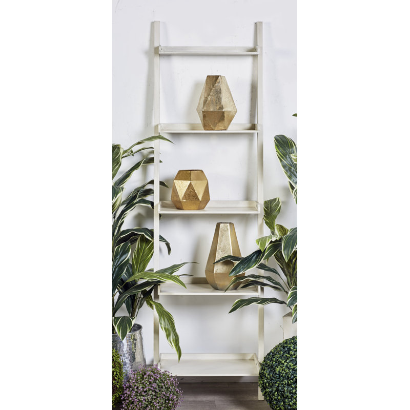 Noemi Ladder Bookcase, Antique White