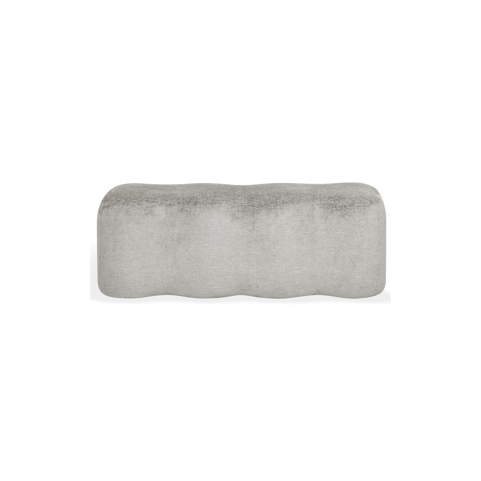 Sellma Chenille Bench, Light Brown Chenille