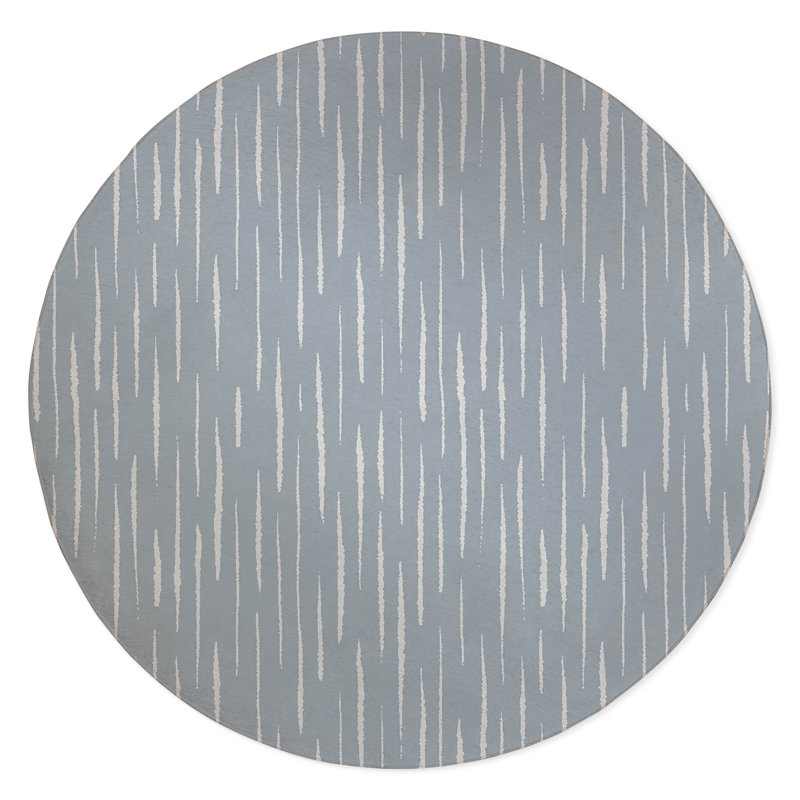 Lak Non-Slip Outdoor Rug, Round 5'