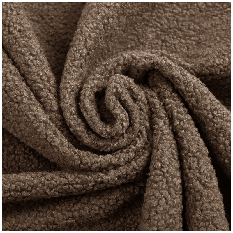 Canapé-lit convertible en tissu 78,7 po Teddy, Taupe