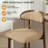 Upholstered Solid Wood Dining Chair With Footrest - Stylish And Comfortable Side Chair-393111506