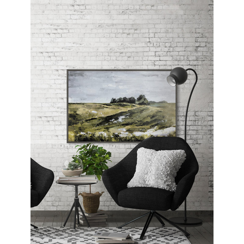 «Weekend Stroll», peinture sur toile à cadre flottant, H 12 po x l 18 po x P 1,5 po