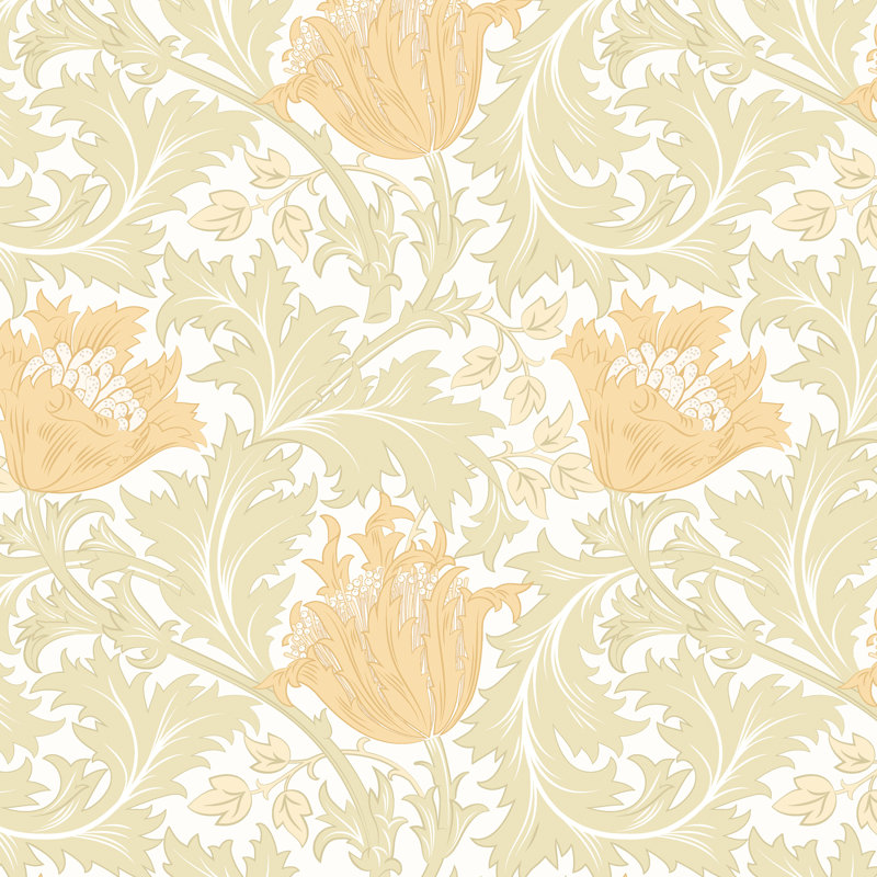 Tulip Trail - Duck Egg, Yellow