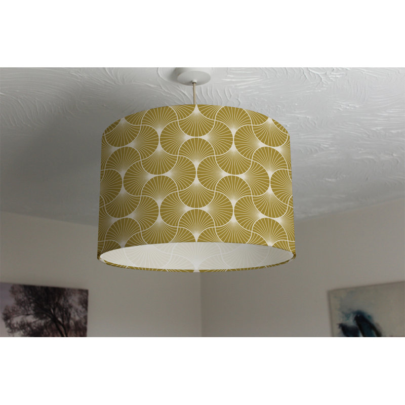 Cotton Drum Lamp Shade ( Uno ), 25cm H x 40cm W x 40cm D