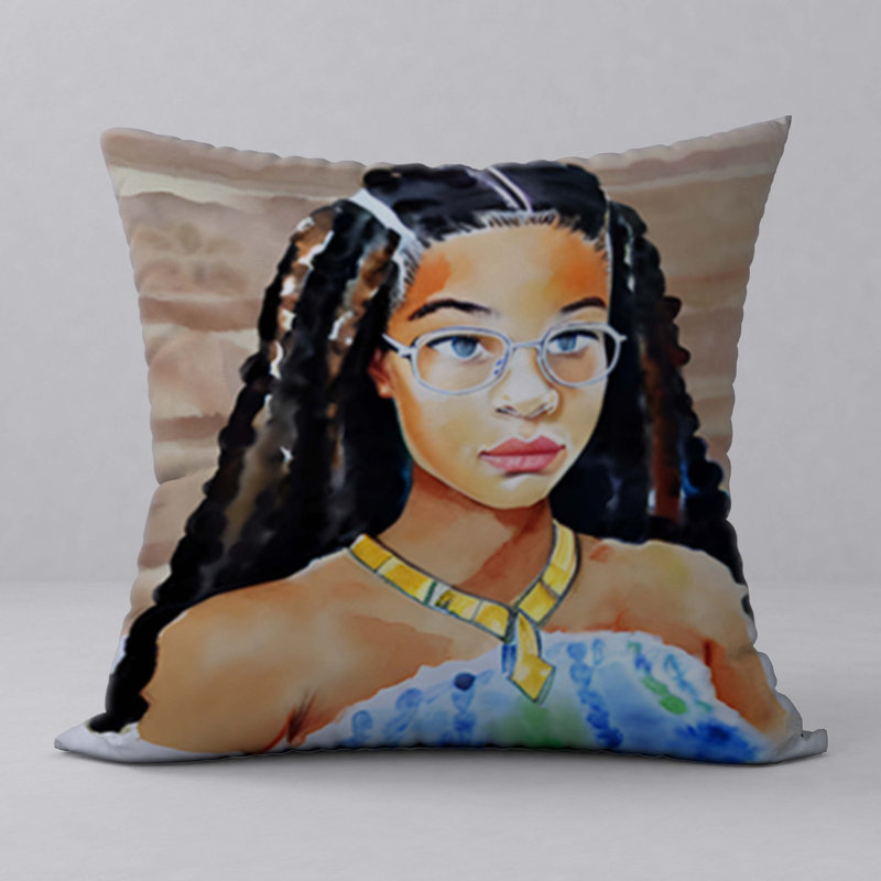 Oreiller New ManosMorenas, caractère et motifs vibrants / taille 18 po x 18 po