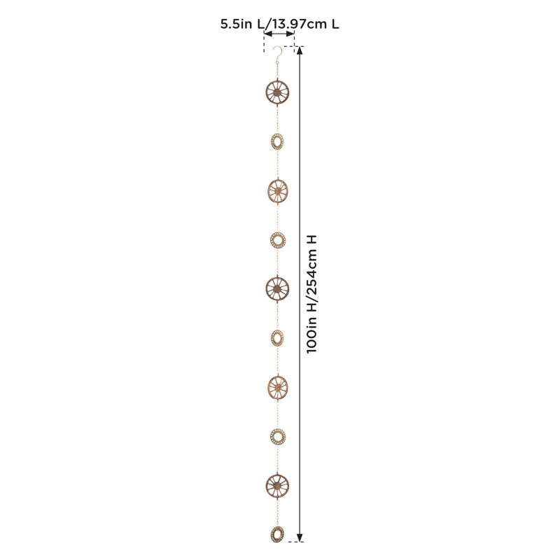 Rain Chain - Cast Wheel