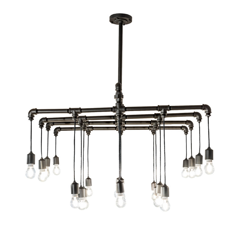 Luminaire suspendu moderne à 20 ampoules
