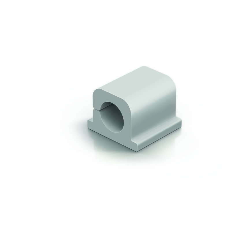 Pinces de gestion de câbles durables CAVOLINE - paquet de 6 grands gris pour 1 câble, Gris