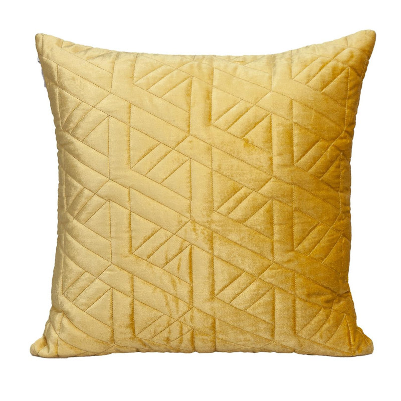 Coussin décoratif matelassé jaune Parkland, Jaune