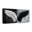 Decor Elements - Ailes d'ange blanches et noires sur toile, 2 pièces-93821751