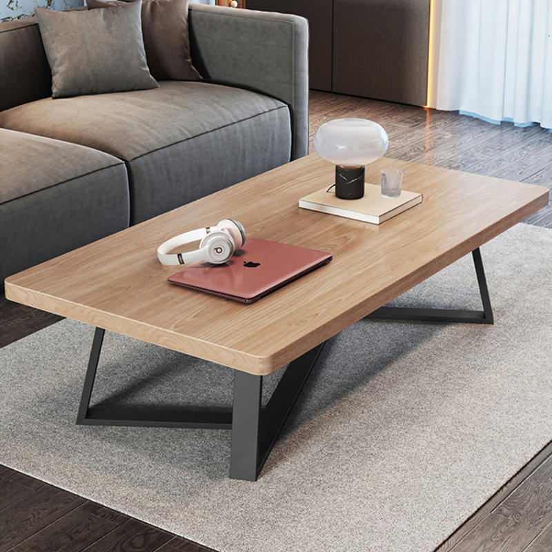 Solid wood multi-functional creative tea table, Light Brown, 16.93" H x 70.87" L x 35.43" W