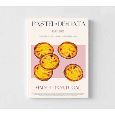 Portuguese Custard Tarts - Premium Watercolor Print | Framed Kitchen Art