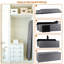 Banc de rangement avec repose-pieds 43 po
