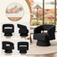 Fauteuil d'appoint pivotant en tonneau, fauteuil rembourré Teddy & Chenille avec base pivotante à 360 ° pleine perle, mobilier d'appoint moderne pour salon, chambre à coucher et meuble-lavabo-1103809875-1139114448