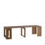 Table de salle à manger extensible pliable, console multifonctionnelle extensible en bois, meubles de salle de réunion, options de longueur de table, bois-133228681-133228684-133228682