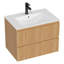 Meuble-lavabo mural simple avec lavabo en céramique et 2 tiroirs-684340963-684340956