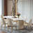  Modern Faux Leather & Metal Side Chair Dining Chair-114193028