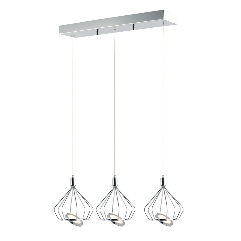 Eckman 3 - Light LED Kitchen Island Pendant