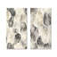 «Gray Gray Circles Scenery I - Abstract Shapes», ensemble de 2 pièces d'art mural-1563836959-1563836960-1563836961
