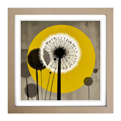 Dandelion Bauhaus - Framed Print