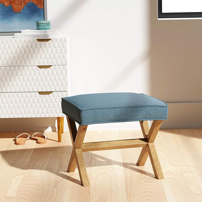 Petit tabouret en bois massif, petit tabouret en bois et pieds carrés
