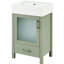Meuble de salle de bain de 50 cm avec lavabo en céramique et nombreux petits espaces de rangement intérieurs - Meuble-lavabo moderne pour salle de bain, grand espace de rangement, design contemporain
