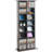 Wood 5' H Media Shelves, 8-layer DVD Shelf Holds up to 464 CDs-262936765