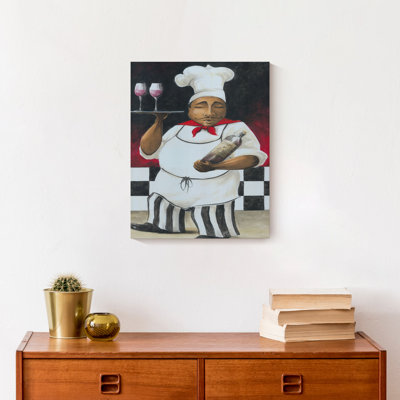 «Serving Chef» sur impression sur toile
