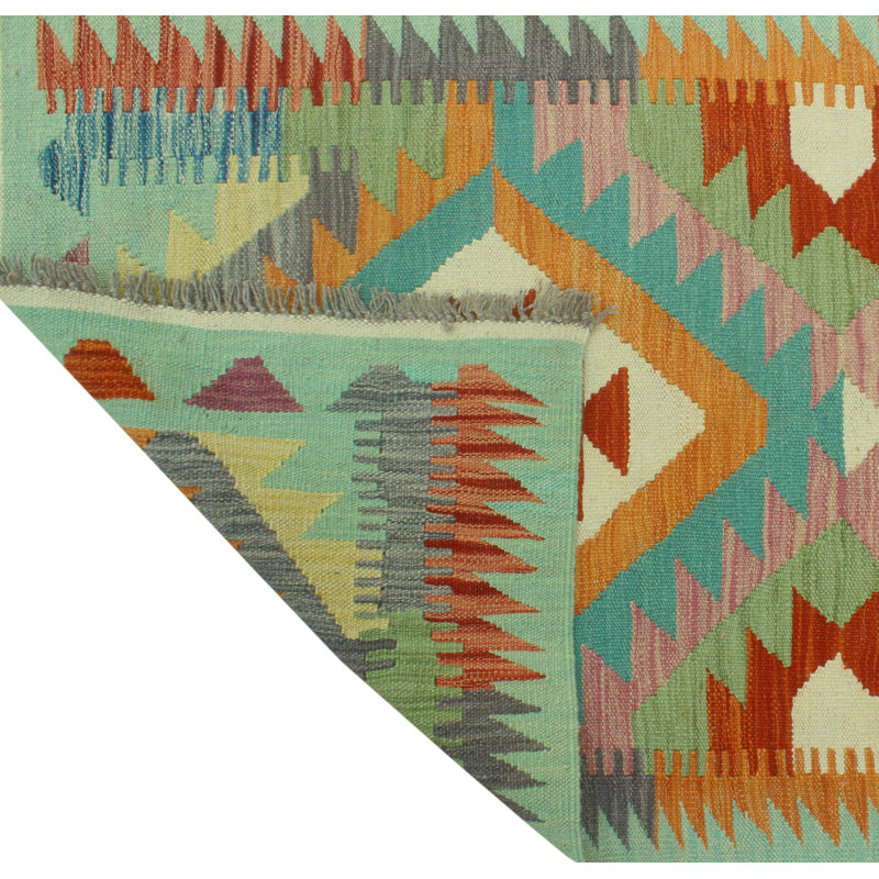 Bobbee Flatweave Wool Geometric Indoor Rug