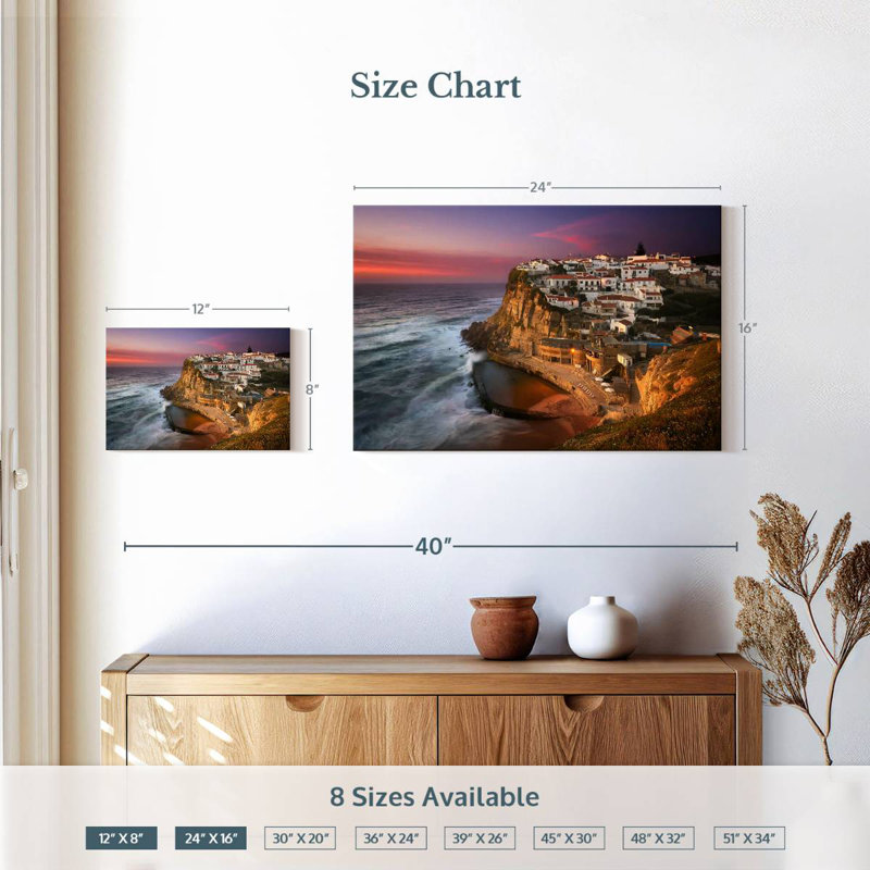 Azenhas Do Mar Coast, 16" H x 24" W