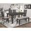 Ensemble de 2 chaises d'appoint grises et gris foncé