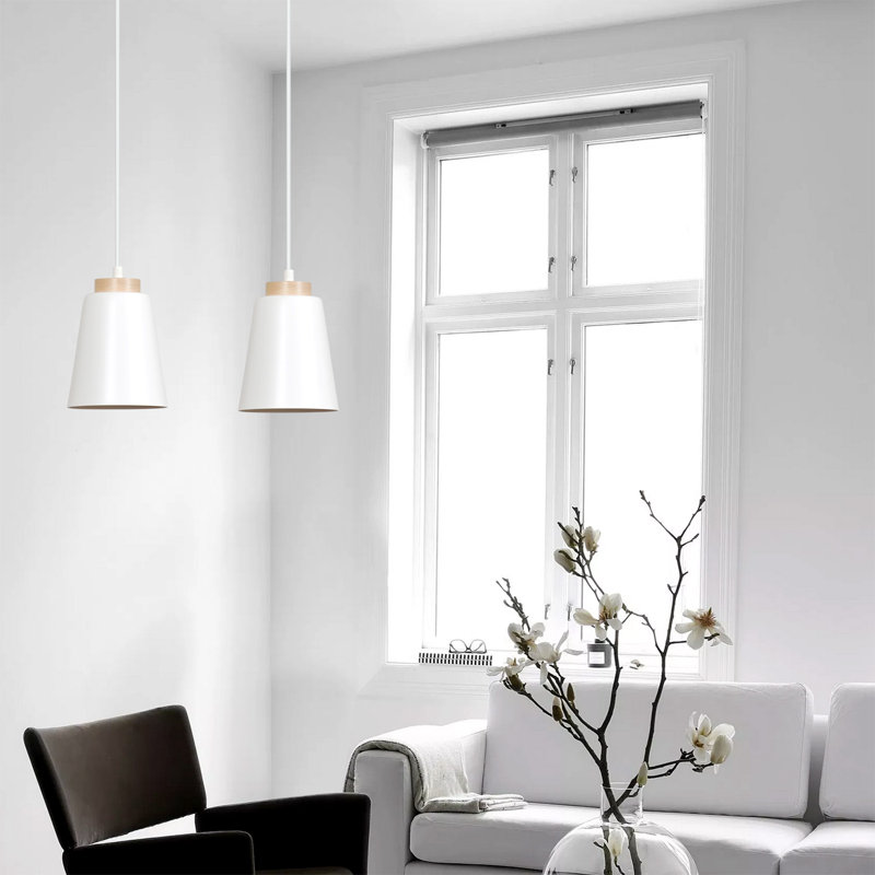 Bauman 1 - Light Bell Pendant, White