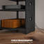 Meuble télé, meuble télé avec tablettes de rangement et structure en acier-1111511458