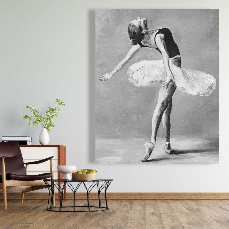 Danseuse de ballet classique - Toile femme de salon pour la décoration intérieure